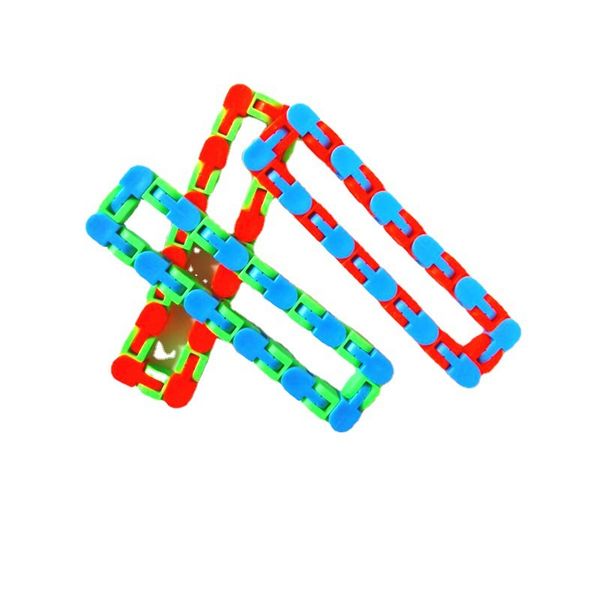 

24-section bicycle chain rail decompression vent toy chain fidget toys