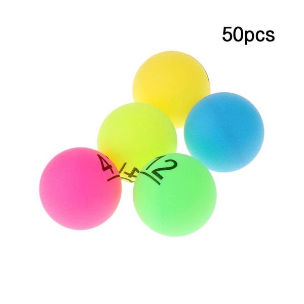 

50pcs colorful number table tennis ball pong balls training game