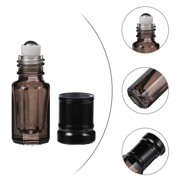 

8pcs 3ml essential oil roll-on bottles perfume glass roller storage & jars