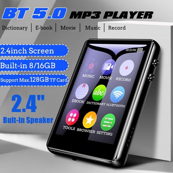 

& mp4 players mp3 player bluetooth 5.0 touch screen 2.4 inch built-in speaker 8/16g with radio recording video mp 4 up to 128g