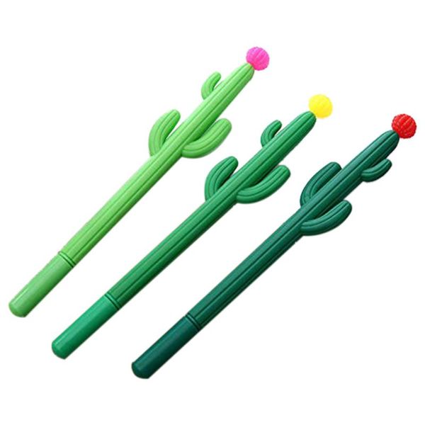 

gel pens pack of 30 cactus shaped ballpoint black 0.5mm ink rollerball pen for school home office