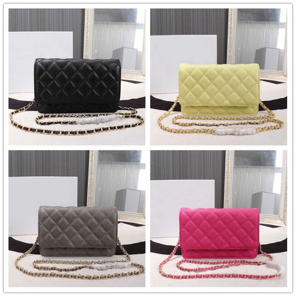 

2021 new bag classic lady handbag diagonal bag leathe 1007 19cm