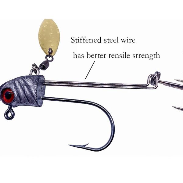 

fishing hooks accessories lures hard bait bass eyes with treble ha