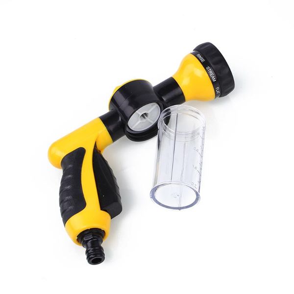 

car washer green foam water gun yellow cleaning tool automobiles