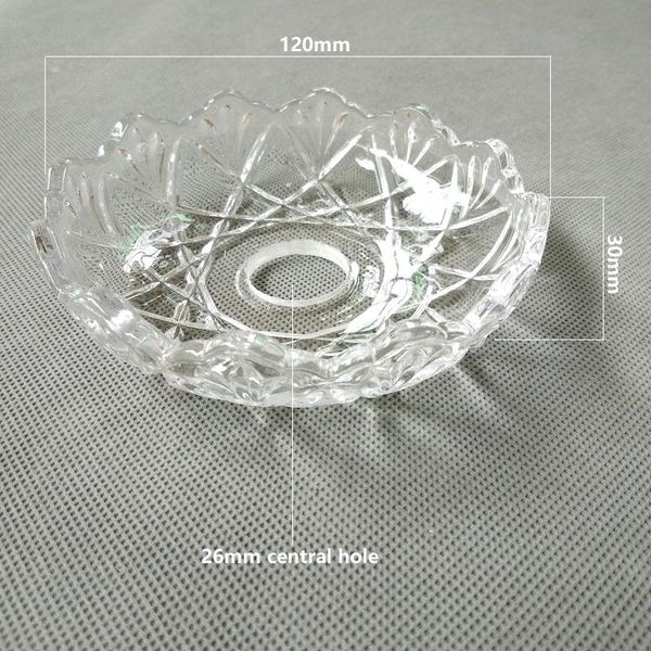 

2pcs/lot european style crystal lamp elbow support clear glass bowl chandelier decorative tray lighting accessories