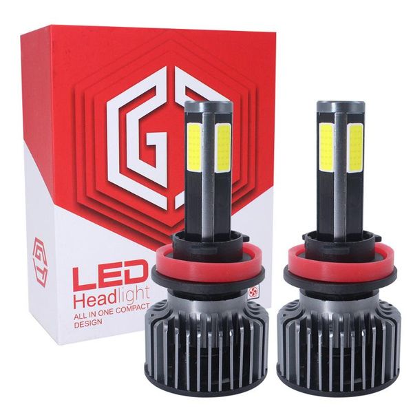 

car headlights x7 led four-sided gt4 super bright far and near beam h4