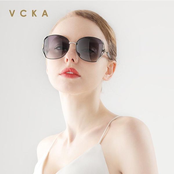 

fashion polarized sunglasses women designer driving glasses oval lens ladies shades uv400 women's eyewear, White;black