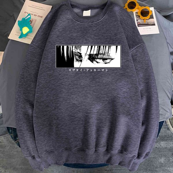 

titan attack men's hoodie, soft long sve street cloth, retro style, animation, punk, sportswear, Black