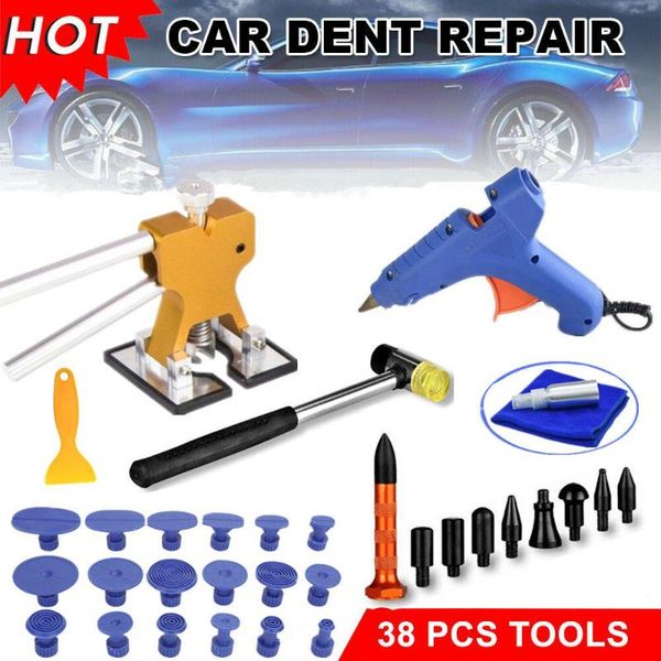 

professional hand tool sets 38pcs auto car body paintless dent repair removal tools kit for automobile washing machine motorcycle refrigerat