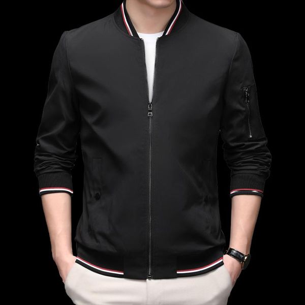 

men's jackets cw solid color bomber jacket men casual slim fit baseball mens autumn fashion male, Black;brown