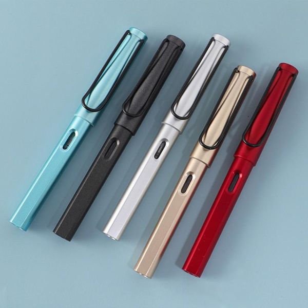 

luxury quality mixed colors business office fountain pen student school stationery supplies ink nibs for pens ballpoint, Blue;orange