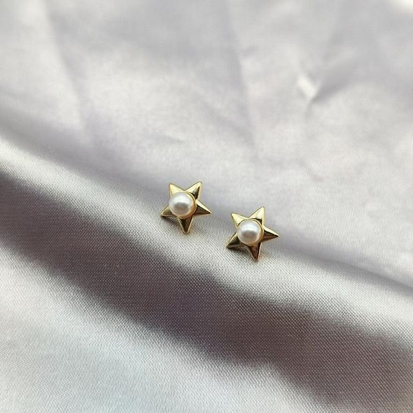 

stud fashion natural pearls earring luxury women design jewelry piercing ear pendant sweet charm wedding accessories2021, Golden;silver