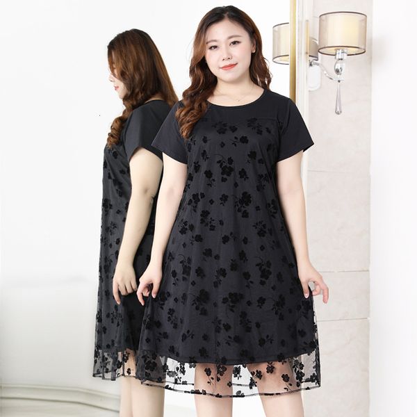 

dress in addition to size10xl 8xl 6xl 4xl fashions short female manga elegant black women's clothing thin for mujer, Black;gray
