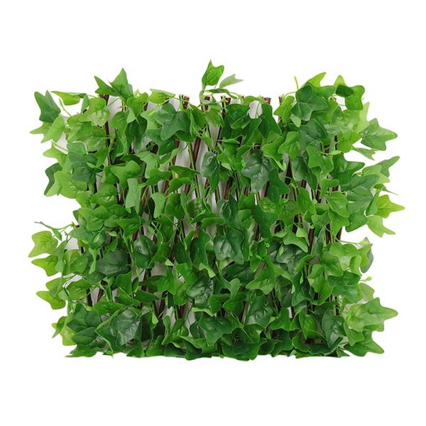 

fencing, trellis & gates strechable accessories wooden screen with artificial leaves outdoor indoor backyard fake garden decor home expandin