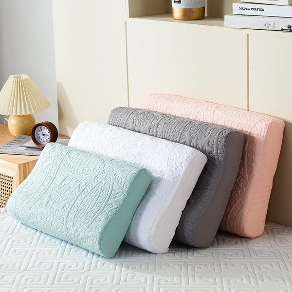 

pillow case 2pcs european and american type with zipper pillowcase pink blue latex cases for bed sleeping memory foam cover