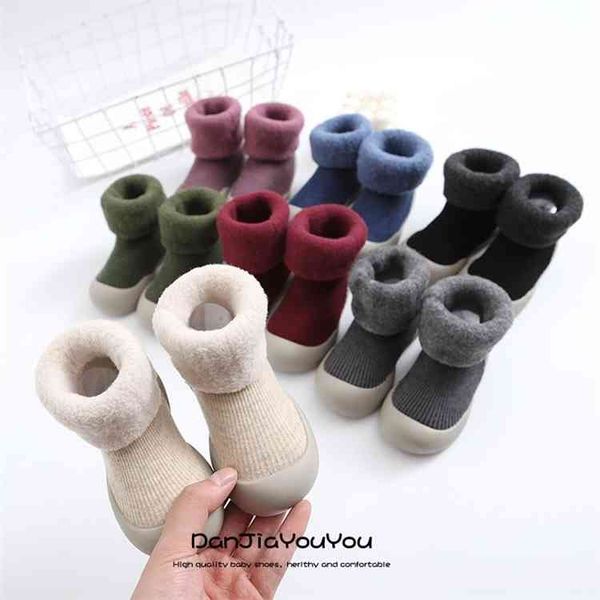 

new thickened kids socks shoes winter super warm toddler boys girls baby indoor shoe floor footwear newborn boots