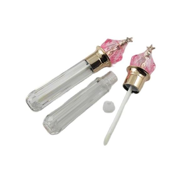 

storage bottles & jars 5ml cute empty pink diamond shaped lip gloss wand tube clear oils gel tubes diy makeup cosmetic filling bottle