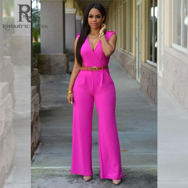 

women's jumpsuits & rompers for women 2021 womens party clubwear playsuit wide leg sleeveless v neck trousers pants long jumpsuit, Black;white