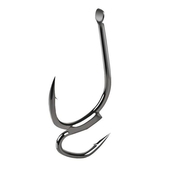 

fishing duple hook two strength tip sharp high-carbon steel with barbed 10pcs 1package hooks