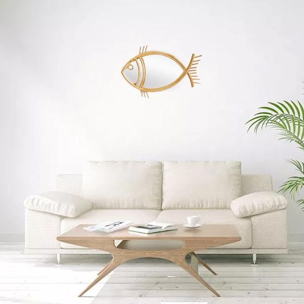 

frames mirror po frame decorative woven wall hanging fish shaped ornament for pos makeup to decorate bedroom porch h