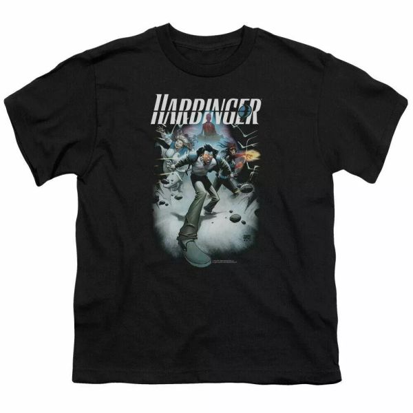 

Harbinger 12 Kids Youth T Shirt Licensed Valiant Comics Tee Black, White;black