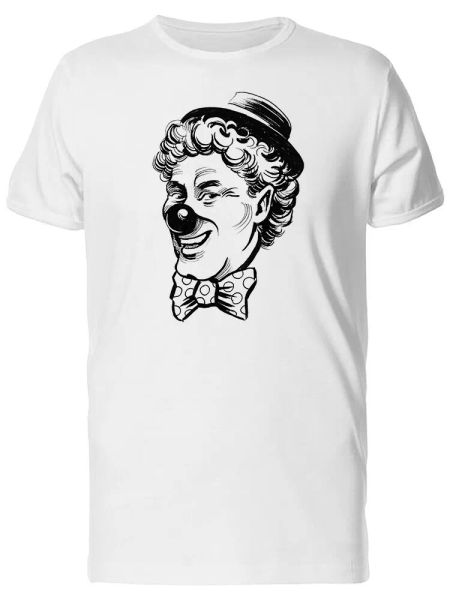 

Cool Happy Evil Clown Sketch Men's Tee -Image by Shutterstock, White;black