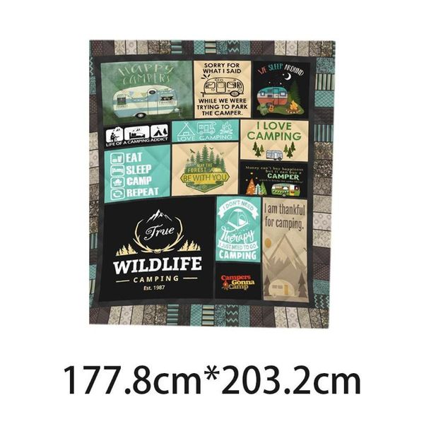 

outdoor pads portable camping blanket rectangle printed beach pad picnic mat