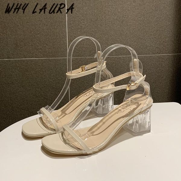 

sandals summer peep-toe women candy colored heels square with fashion casual, Black