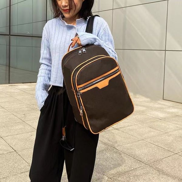 

new fashion backpack for women's backpacks pu leather back pack big size women printing leathers bag drop