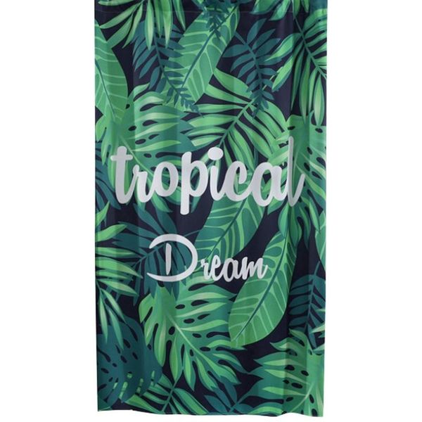 

tropical rainforest style banana leaf window curtain hook drape & drapes