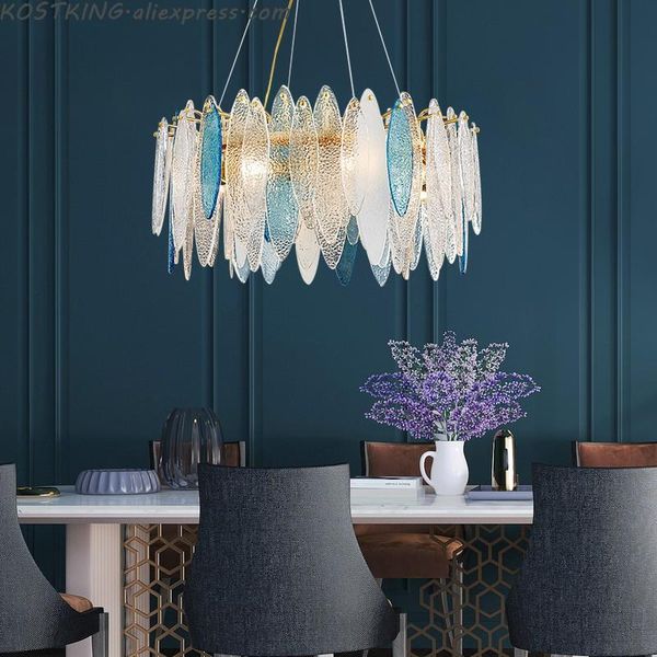 

chandeliers postmodern living room glass chandelier light luxury bedroom dining art model decoration lamp