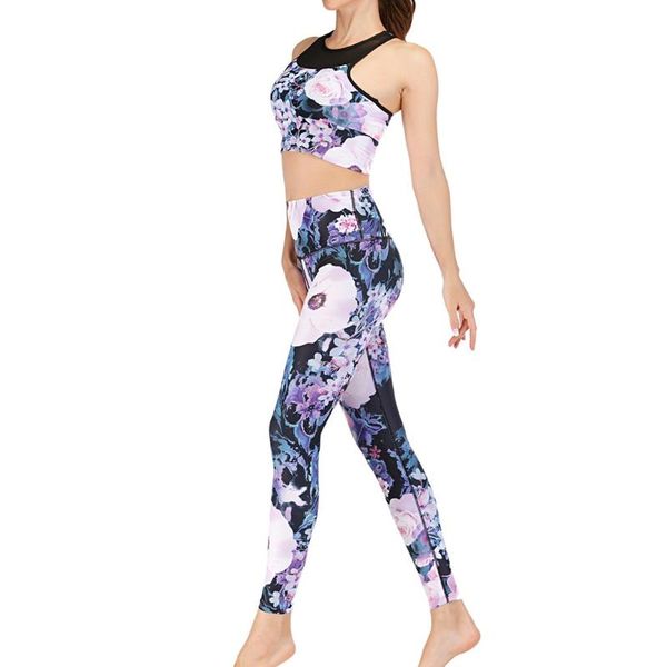 

lady stripe women fitness sports yoga underwear pants high waist suit training clothes gym workout set clothing, White;black