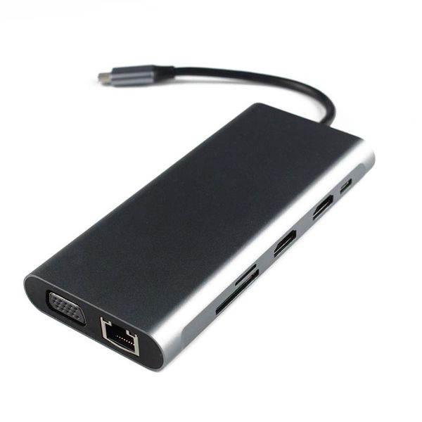 

hubs 180mm usb c hub lapdocking station type adapter multifunction for windows computer