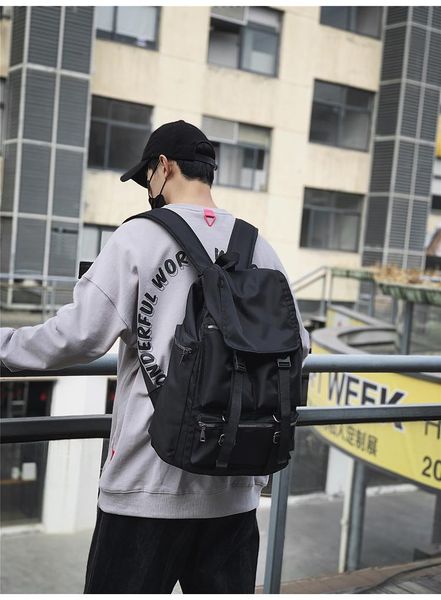 

backpack 3060 functional tooling style schoolbag male college students casual all-match large-capacity travel