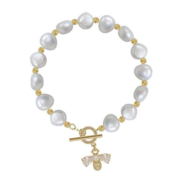 

1pc exquisite hand jewelry bracelet retro style wrist chain girl bee charm bracelets, Golden;silver