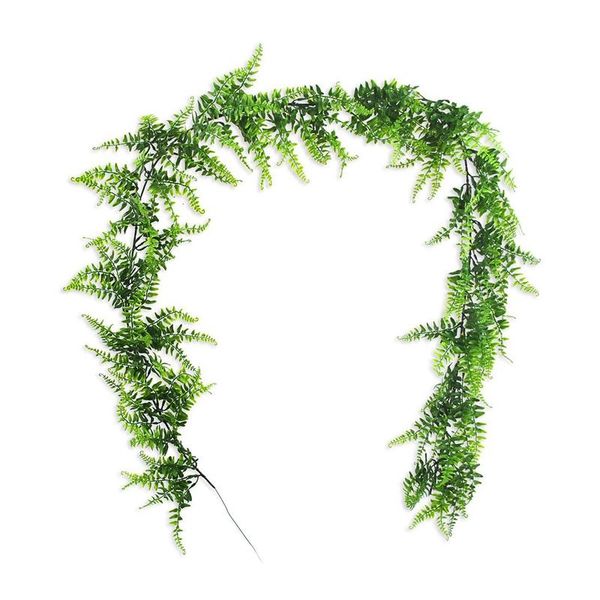 

6.2 ft artificial plants vines boston ferns persian greenery rattan fake faux hanging fern vine for wall indoor outdoor b decorative flowers