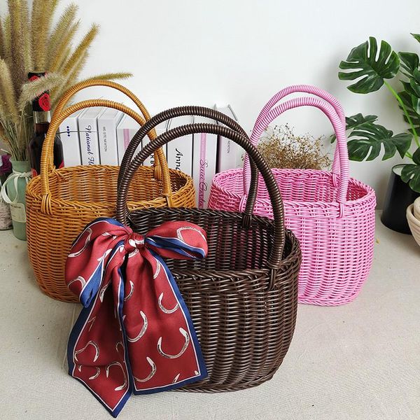 

gift wrap cosmetics receiving basket wrapping fruit flower outdoor picnic