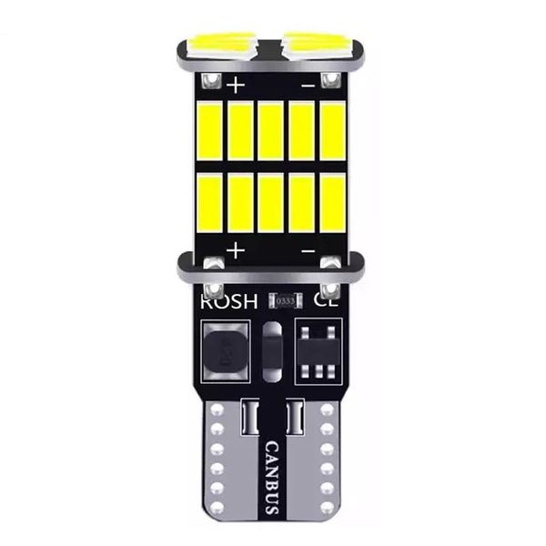 

emergency lights 2pcs t10 194 168 -26smd 4014 no error 12v 6000k super bright white auto parking clearance interior lamp