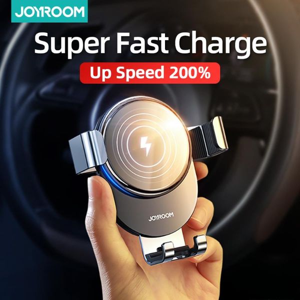 

cell phone mounts & holders joyroom 15w wireless charger car mount for air vent holder intelligent infrared fast charging