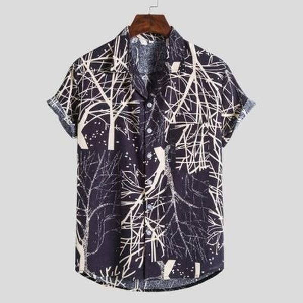 

casual flower shirt explosive beach floral short sleeve men mj0286 men's shirts, White;black