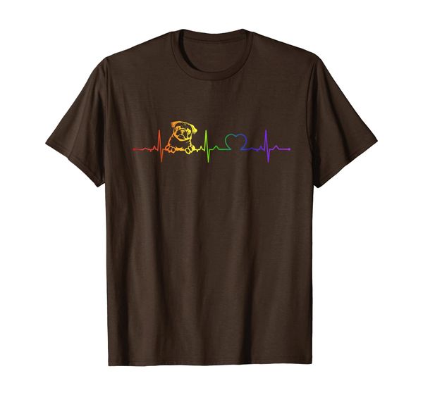 

Pug Heart BEat LGBT Pride shirt - Funny Dog Lover Gift, Mainly pictures