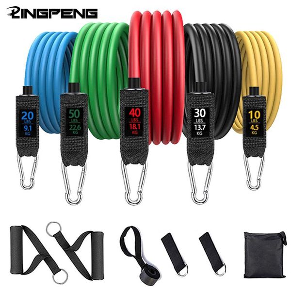 

fitness pull rope yoga rubber band elastic belt upgrade training pilates equipment combination gym traction resistance bands