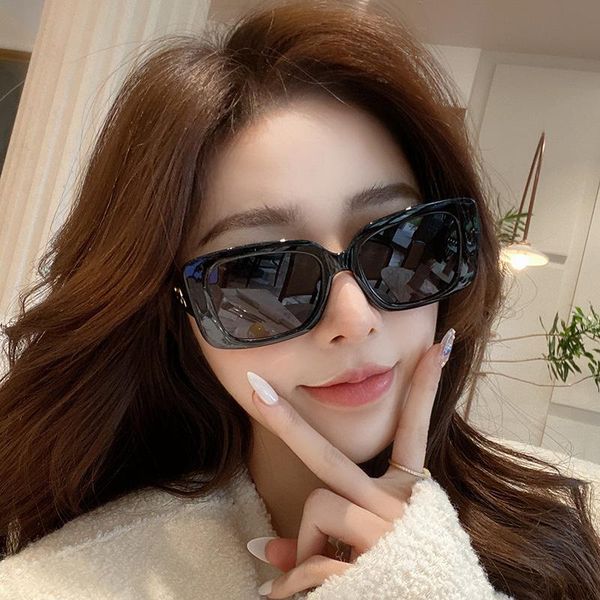 

sunglasses cohk classic vintage square small rectangle women men retro black luxury sun glasses goggle oculos uv400, White;black