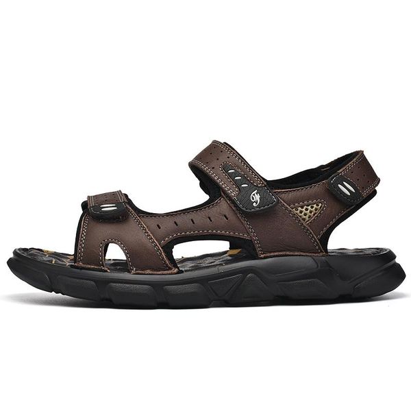 

sandals casual de sommer breathable mesh ete slippers man para red verano zapatos sandles deportivas work 2021 summer zapato, Black