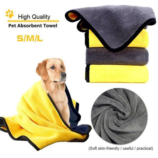 

kennels & pens pets absorbent towels dogs cats fashion bath towel nano fiber quick-drying car wiping cloth pet supplies manta perro