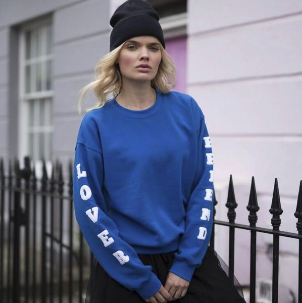 

fashion blue women hoodies selling long sleeve hooded sweatshirts solid color girls autumn winter pullover sweatshirt, Black