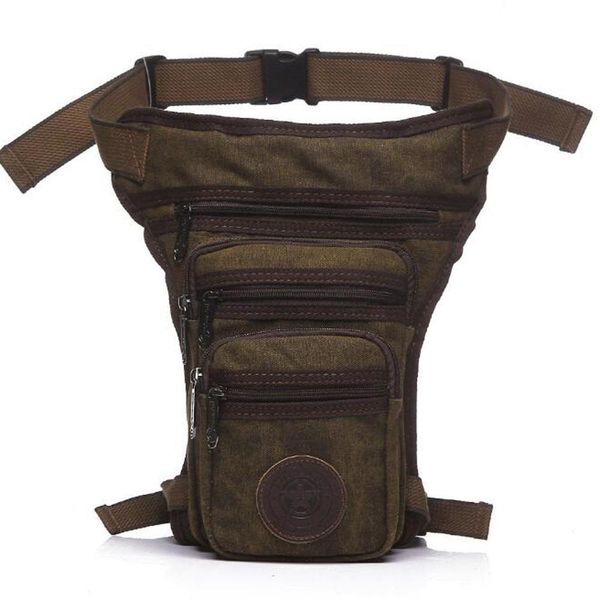 

men leg bag for men fanny pack belt hip drop messenger shoulder travel trekking canvas /nylon motorcycle assault waist bags