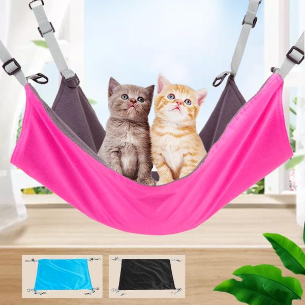 

cat beds & furniture swing hammock hanging bed cats mat portable pet pad soft removable small dog house funny toy winter&summer ptes supply