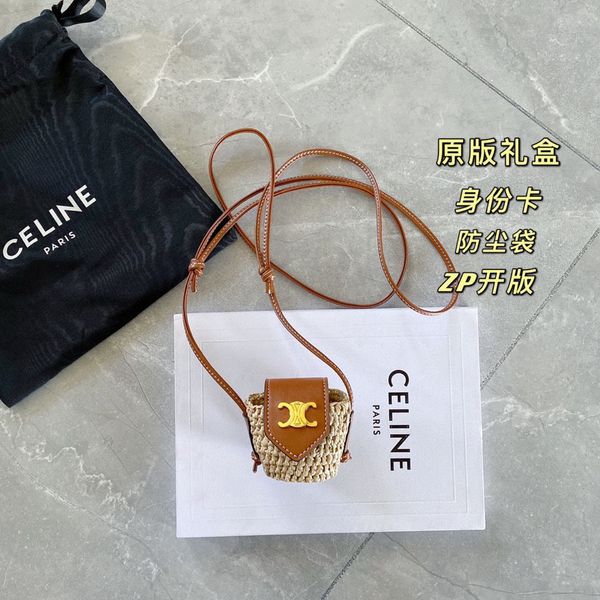 

2021 headset [original ]celinse mini little book net red metal cute change messenger bag luxuryss designerss yw