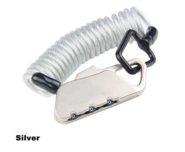 

bike locks mini lock bicycle password anti-theft spring combination cable travel luggage helmet 41200mm